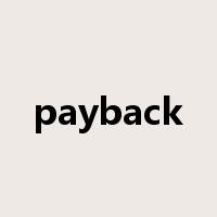 payback是什么意思