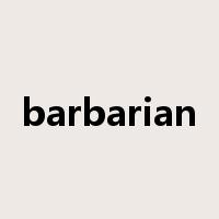 barbarian是什么意思