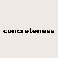 concreteness是什么意思