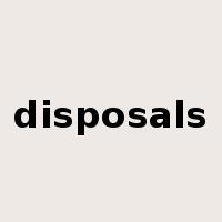 disposals是什么意思