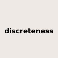 discreteness是什么意思