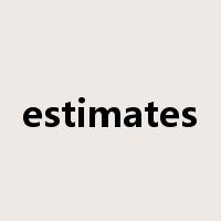 estimates是什么意思