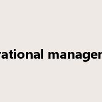 operational management是什么意思