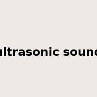 ultrasonic sound是什么意思