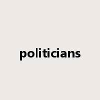 politicians是什么意思