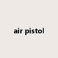 air pistol是什么意思