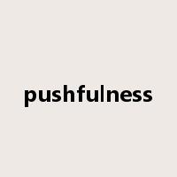 pushfulness是什么意思