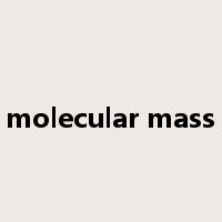 molecular mass是什么意思
