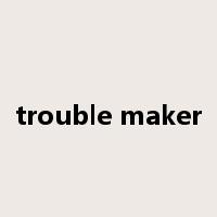 trouble maker是什么意思