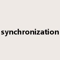 synchronization是什么意思