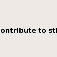 contribute to sth是什么意思