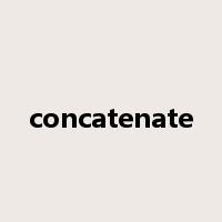 concatenate是什么意思