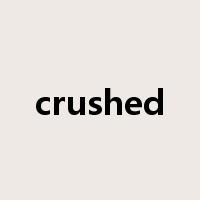 crushed是什么意思