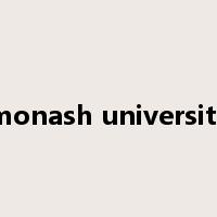 monash university是什么意思
