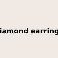 diamond earrings是什么意思