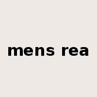 mens rea是什么意思