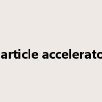 particle accelerator是什么意思