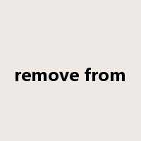 remove from是什么意思