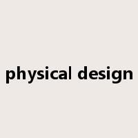 physical design是什么意思
