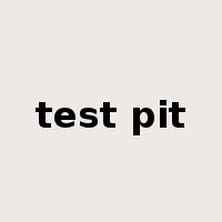 test pit是什么意思
