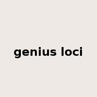 genius loci是什么意思