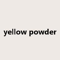 yellow powder是什么意思