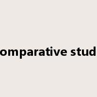 comparative study是什么意思