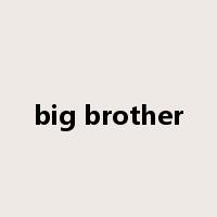 big brother是什么意思