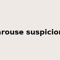 arouse suspicion是什么意思
