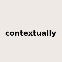 contextually是什么意思