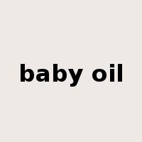 baby oil是什么意思