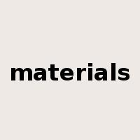 materials是什么意思