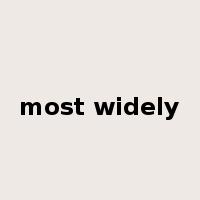 most widely是什么意思
