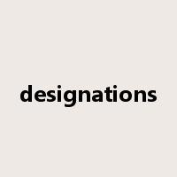 designations是什么意思