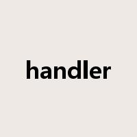handler是什么意思