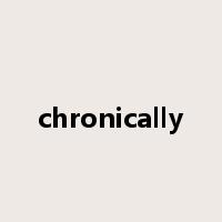 chronically是什么意思