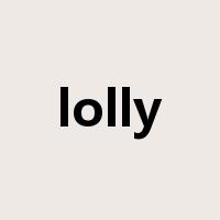 lolly是什么意思