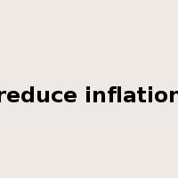reduce inflation是什么意思
