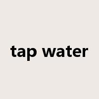tap water是什么意思