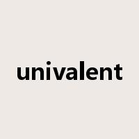 univalent是什么意思