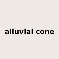 alluvial cone是什么意思