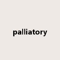palliatory是什么意思