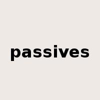 passives是什么意思