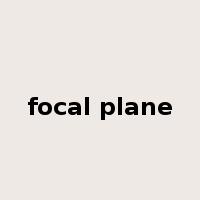 focal plane是什么意思