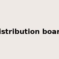 distribution board是什么意思