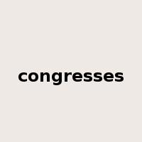 congresses是什么意思