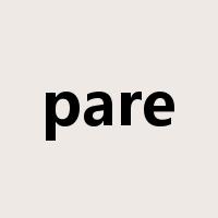 pare是什么意思