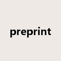 preprint是什么意思