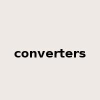 converters是什么意思