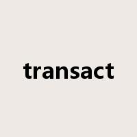 transact是什么意思